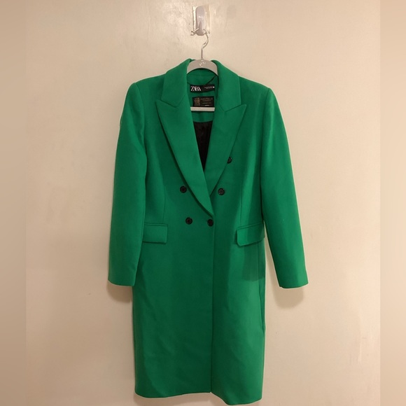 ZARA Double Breasted Wool Premium Coat - Picture 5 of 16